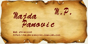 Majda Panović vizit kartica